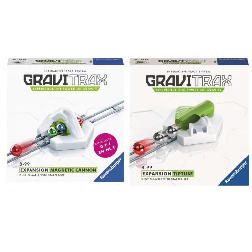 Pack 2 Extensiones GraviTrax Expansion : CAÑON MAGNETICO + TIPTUBE [0]