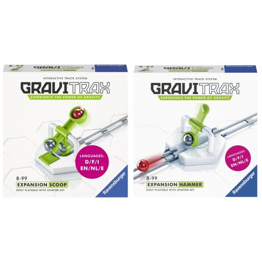 Pack 2 Extensiones GraviTrax Expansion : HAMMER MARTILLO + SCOOP CASCADA