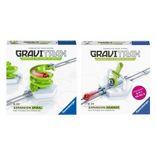 Pack 2 Extensiones GraviTrax Expansion : SPIRAL + HAMMER