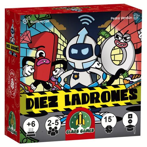 Juego de Cartas Educativo DIEZ LADRONES - Falomir Juegos  [0]