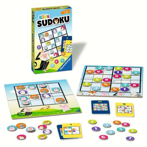 Juego de Mesa Infantil KIDS SUDOKU Formato Viaje - Ravensburger 20872 [1]