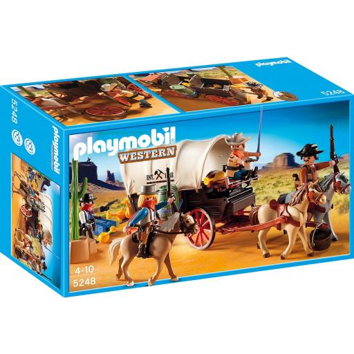 PLAYMOBIL 5248 CARAVANA DEL OESTE CON BANDIDOS - Colección Playmobil Western