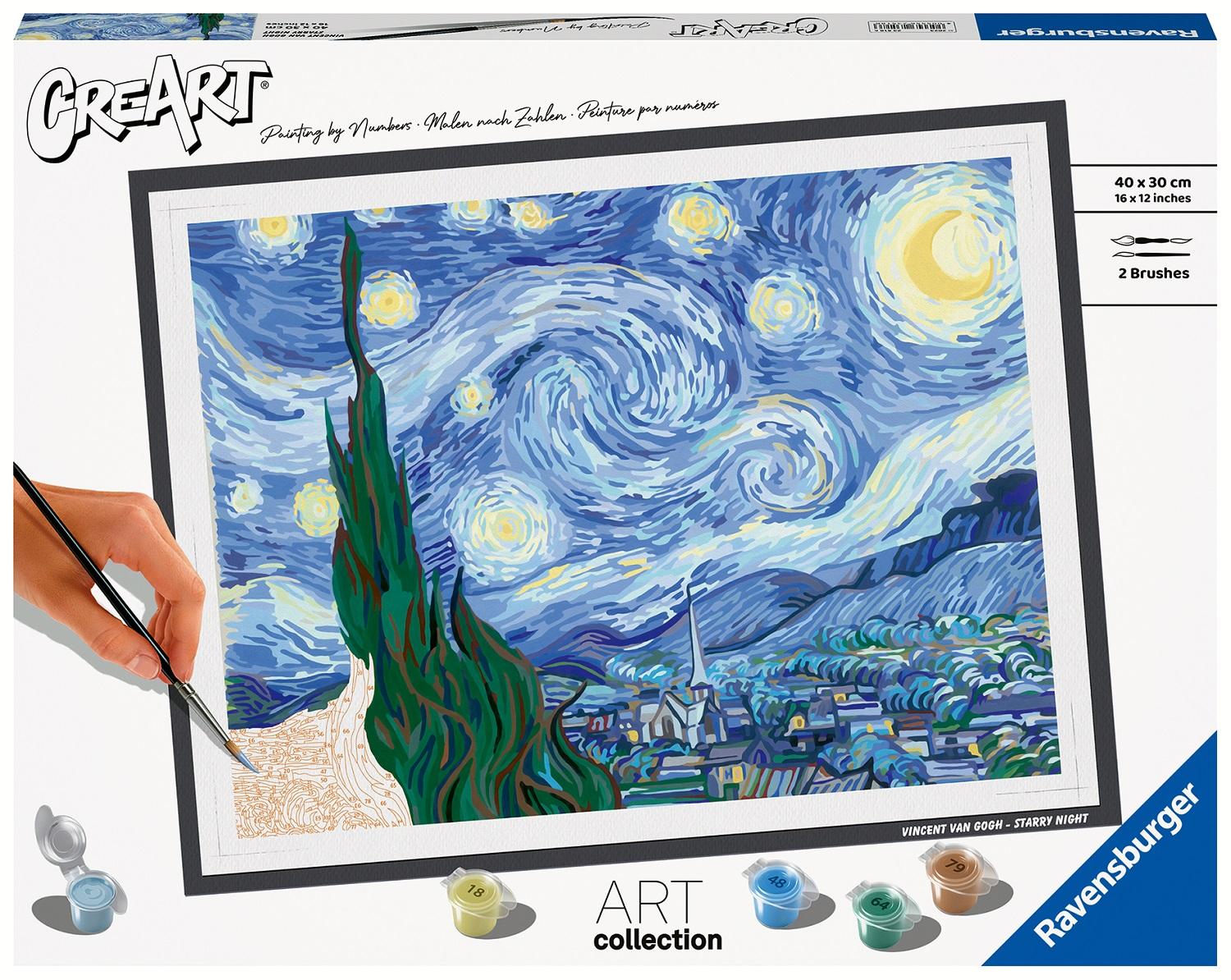 Pintura por números - Vincent Van Gogh - La noche estrellada 
