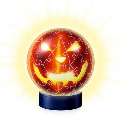 Puzzle 3D LAMPARA DE NOCHE CALABAZA DE HALLOWEEN CON LUZ - Ravensburger 11253 [2]