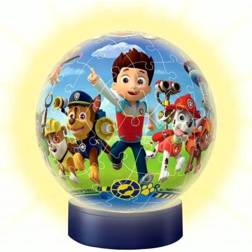 Puzzle 3D LAMPARA DE NOCHE LA PATRULLA CANINA PAW PATROL CON LUZ - Ravensburger 11842 [2]