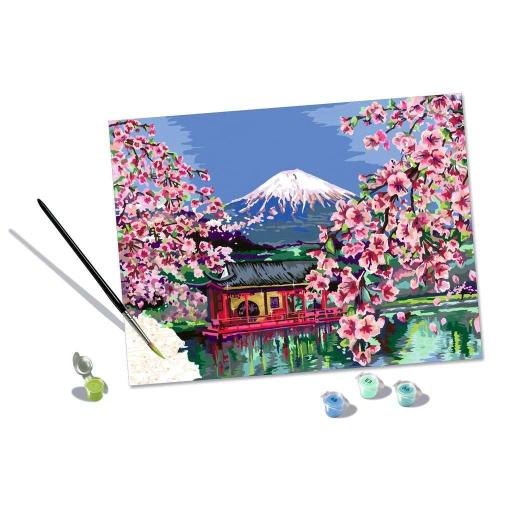 Kit de Pintura por Números para Adultos CreArt de Ravensburger 20177 FLORES DE CEREZO JAPONES [2]