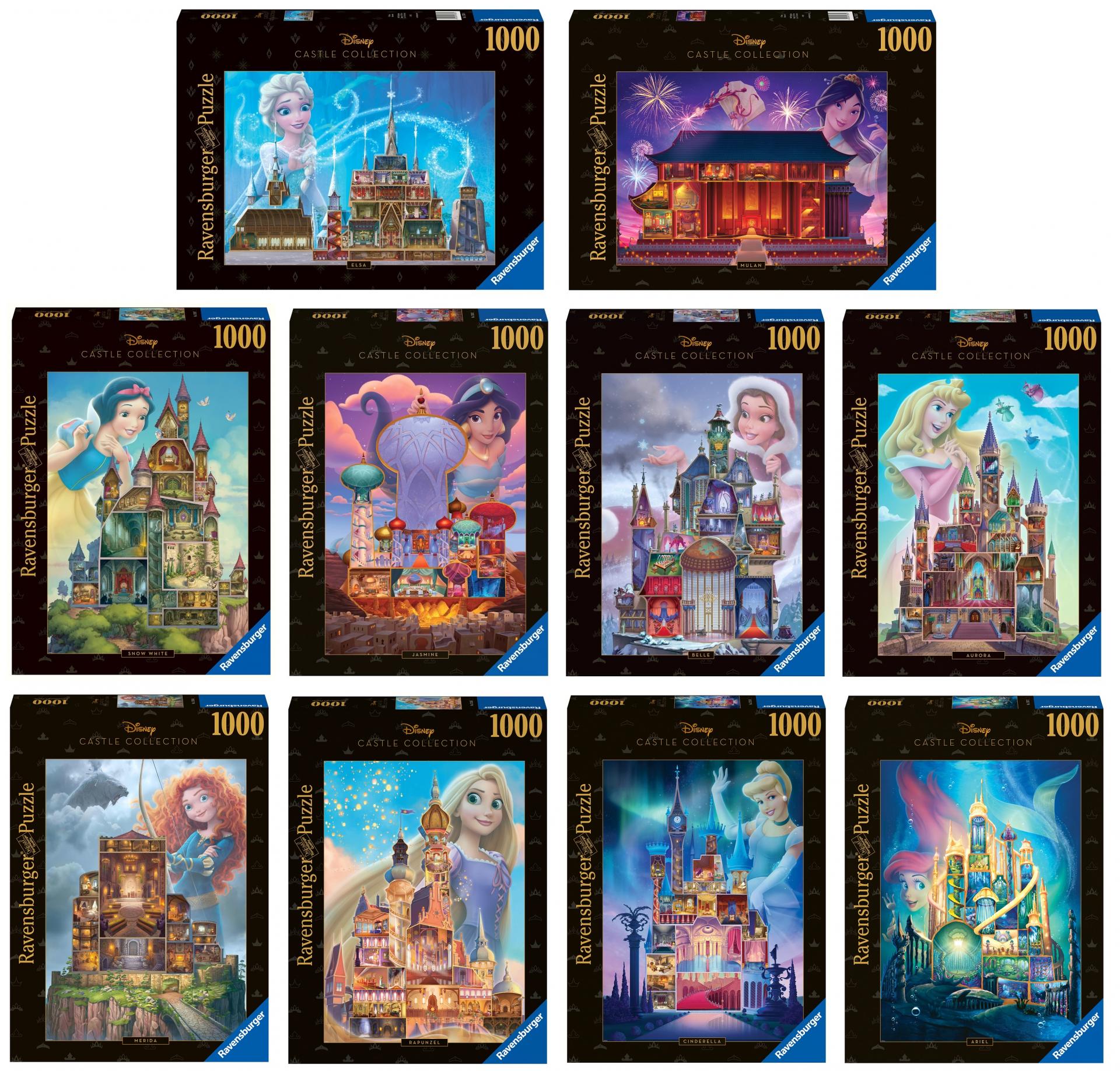Puzzle 1000 Piezas Disney Castles