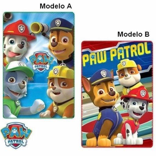 MANTA POLAR INFANTIL DE LA PATRULLA CANINA PAW PATROL 