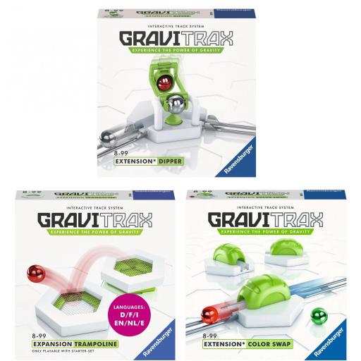 Pack 3 Extensiones GraviTrax DIPPER + TRAMPOLINE + COLOR SWAP (Cambiador de Color)  [0]