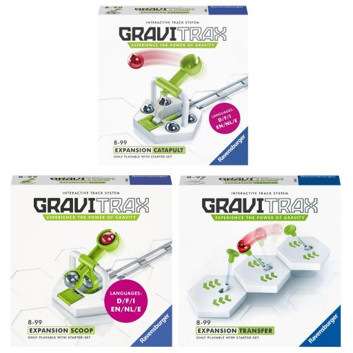 Pack 3 Extensiones GraviTrax TRANSFER + CATAPULT (Catapulta) + SCOOP (Cascada) [0]