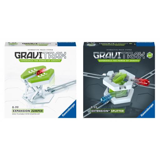 Pack 2 Extensiones GraviTrax y GraviTrax Pro : JUMPER (Saltador) + SPLITTER