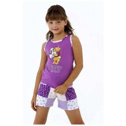 Pijama de Niña Disney marca Massana modelo " Winnie The Pooh " Primavera - Verano