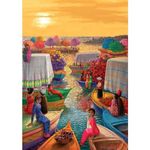 Puzzle de Arte Etnico 1000 Piezas Art Puzzle 5238 EL PUERTO DE LAS FLORES