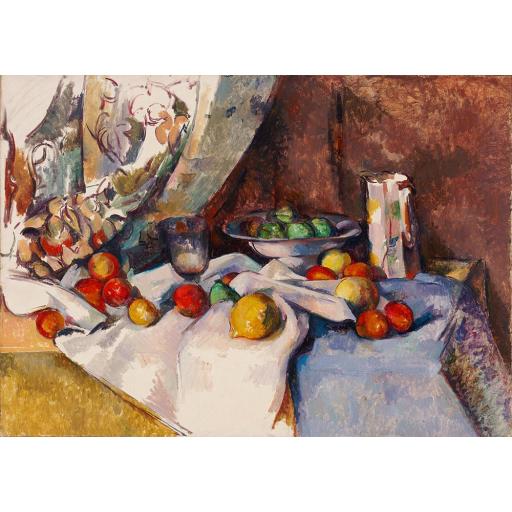 Puzzle Pintura BODEGON CON MANZANAS de Paul Cezanne 1000 Piezas Bluebird 60132