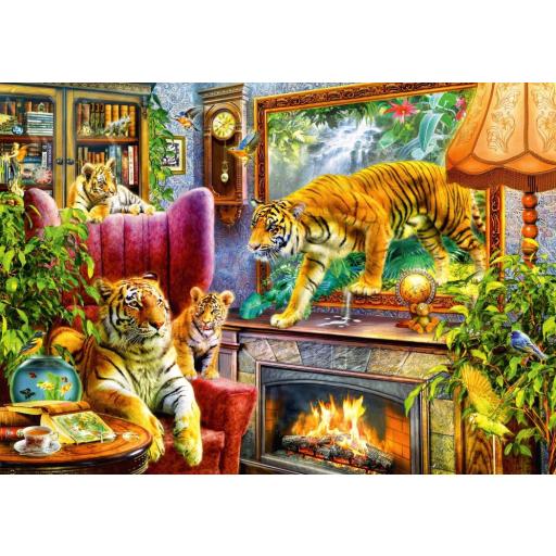 Puzzle 1000 Piezas Bluebird 70310 TIGRES COBRANDO VIDA