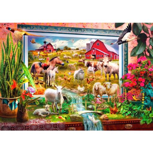 Puzzle Fantasia 1000 Piezas Bluebird 70499 CUADRO DE LA GRANJA MÁGICA