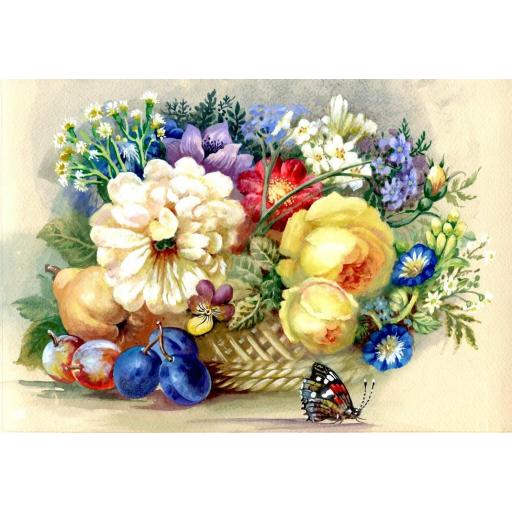 Puzzle Bodegon 1000 Piezas Bluebird 90342 BOUQUET DE FLORES DE OTOÑO