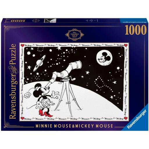 Puzzle Disney Vintage 1000 Piezas Ravensburger 16851 MINNIE MOUSE & MICKEY MOUSE - Colección Disney Treasures From The Vault [1]