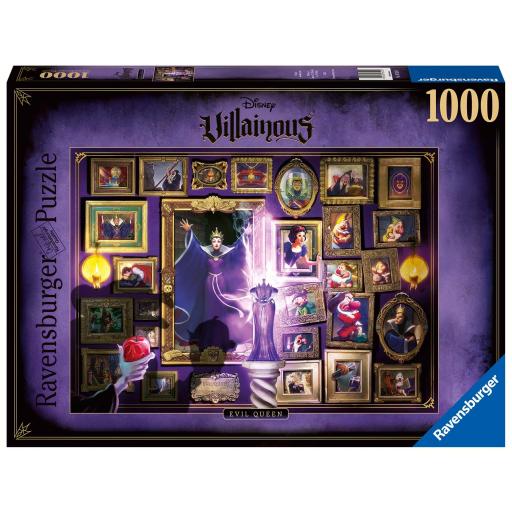 Puzzle Villanos Disney 1000 Piezas Ravensburger 16520 LA REINA MALVADA - Colección Puzzles Disney Villainous [1]