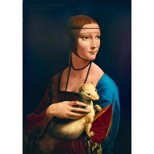 Puzzle del Cuadro LA DAMA DEL ARMIÑO de LEONARDO DA VINCI 1000 Piezas Bluebird 60012 [0]