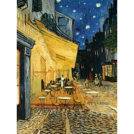 Puzzle Obras de Arte y Pinturas Famosas 1000 Piezas Ravensburger 15373 TERRAZA DE CAFE POR LA NOCHE , de Vincent Van Gogh