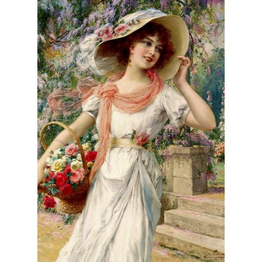 Puzzle de Arte y Pintura 1000 Piezas DEICO 77608 EL JARDIN DE FLORES , de Emile Vernon