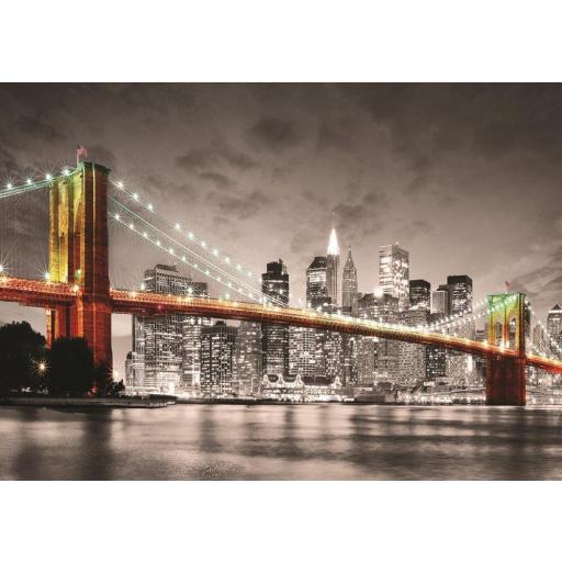 Puzzle Blanco y Negro 1000 Piezas Eurographics 6000-0662 NEW YORK CITY - BROOKLYN BRIDGE