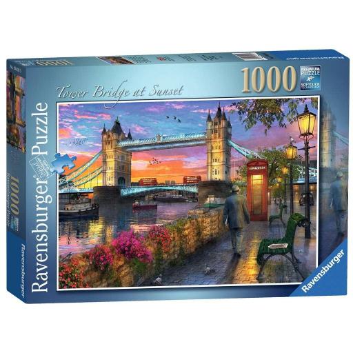 Puzzle 1000 Piezas Ravensburger 15033 TOWER BRIDGE AL ATARDECER, LONDRES, Dominic Davison [1]
