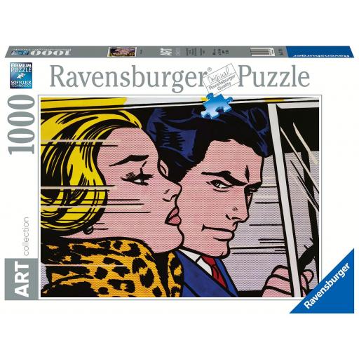 Puzzle de Arte Pop Art 1000 Piezas Ravensburger 17179 EN EL COCHE , de Roy Lichtenstein [1]