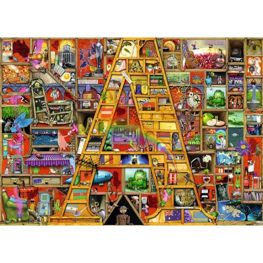 Puzzle 1000 Piezas Ravensburger 19891 Alfabeto Impresionante A , de Colin Thompson