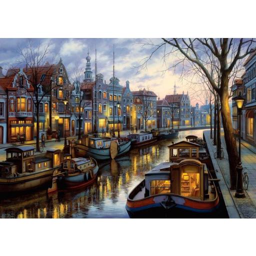 Puzzle 1500 Piezas ART PUZZLE 5389 LA LUZ DE LOS CANALES DE AMSTERDAM , de Eugene Lushpin [0]