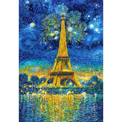 Puzzle de la Torre Eiffel 1500 Piezas CASTORLAND 151851 CELEBRACION EN PARIS