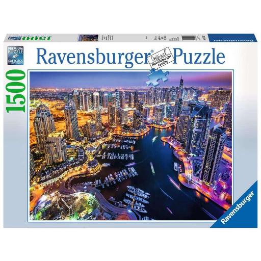 Puzzle de Ciudades de Noche 1500 Piezas Ravensburger 16355 DUBAI MARINA [1]