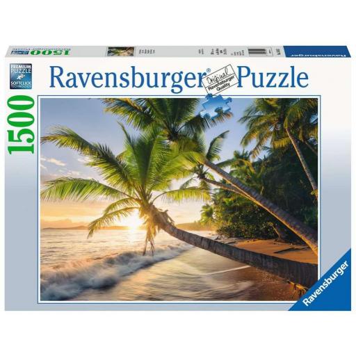 Puzzle 1500 Piezas Ravensburger 15015 PLAYA TROPICAL SECRETA [1]