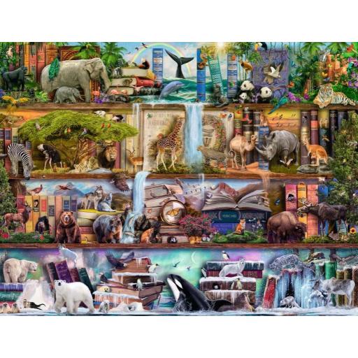 Puzzle Fantasia y Arte Fantastico 2000 Piezas Ravensburger 16652 ANIMALES SALVAJES , de Aimee Stewart