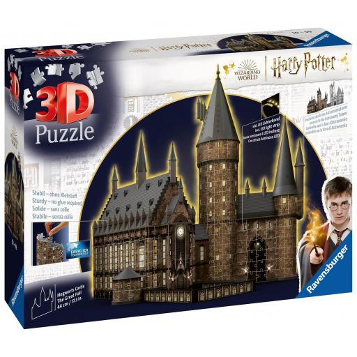 PUZZLE 3D Ravensburger 11550 CASTILLO HOGWARTS DE HARRY POTTER - EL GRAN SALON , NIGHT EDITION , Con Luz [3]