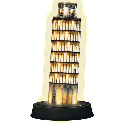 Puzzle 3D Night Edition Ravensburger 12515 TORRE DE PISA Con Luz Led Multicolor [2]