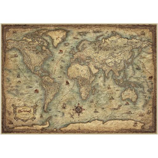Puzzle de Mapas Antiguos 3000 Piezas EDUCA 19567 MAPAMUNDI