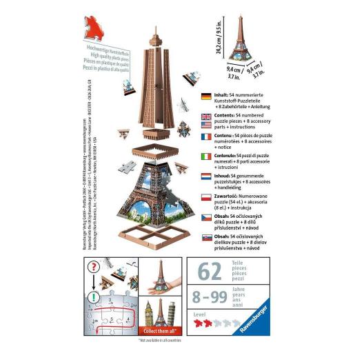 Mini Puzzle 3D Ravensburger 12536 TORRE EIFFEL DE PARIS [1]