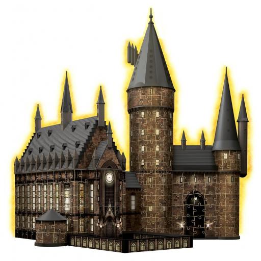 PUZZLE 3D Ravensburger 11550 CASTILLO HOGWARTS DE HARRY POTTER - EL GRAN SALON , NIGHT EDITION , Con Luz [2]