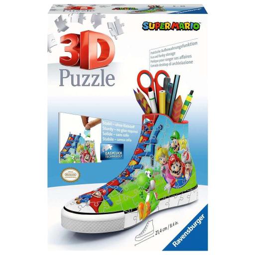 Puzzle 3D ZAPATILLA SNEAKER PORTALAPICES SUPER MARIO - Ravensburger 11267 [0]