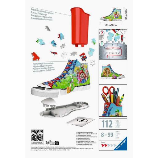 Puzzle 3D ZAPATILLA SNEAKER PORTALAPICES SUPER MARIO - Ravensburger 11267 [1]