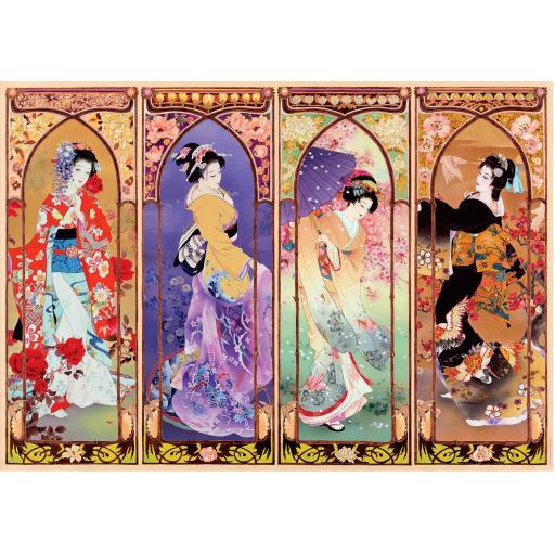 Puzzle de Geishas de Japon 4000 Piezas Educa 19055 COLLAGE JAPONES , de Haruyo Morita