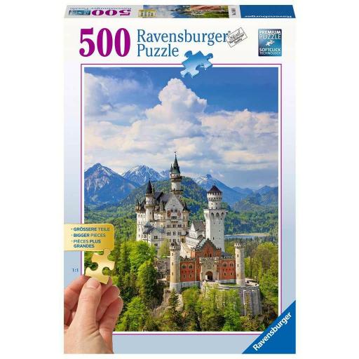 Puzzle Senior 500 Piezas Ravensburger 13681 CASTILLO DE CUENTOS , ALEMANIA - Piezas Grandes XXL [1]