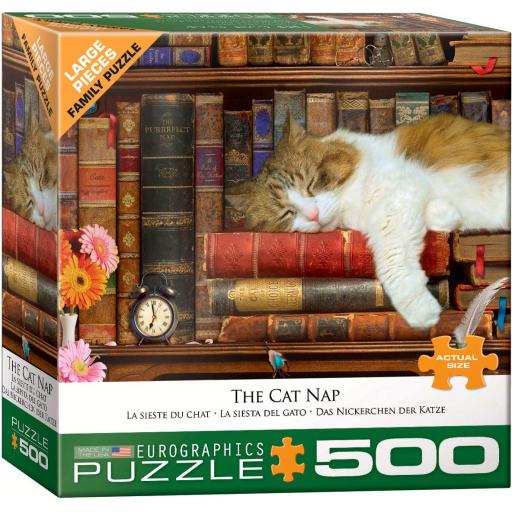 Puzzle Senior 500 Piezas Grandes XXL Eurographics 6500-5545 LA SIESTA DEL GATO [1]