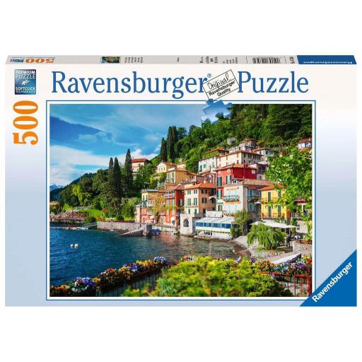 Puzzle de Paisajes Italianos 500 Piezas Ravensburger 14756 LAGO DE COMO , ITALIA [1]