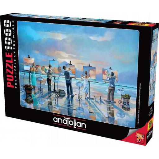 Puzzle de Arte Moderno 1000 Piezas ANATOLIAN 1132 PINTANDO UNA TORMENTA [1]