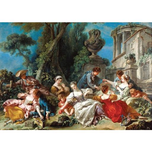 Puzzle de Arte 1500 Piezas ANATOLIAN 4576 LOS CAZADORES DE PAJAROS , de François Boucher [0]