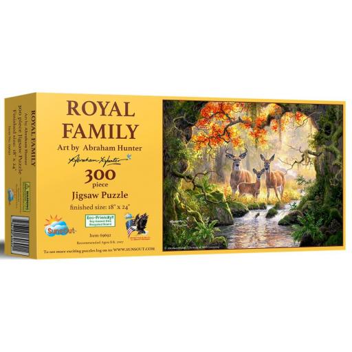 Puzzle Senior de Animales 300 Piezas Grandes SunsOut 69692 FAMILIA REAL DE CIERVOS [1]