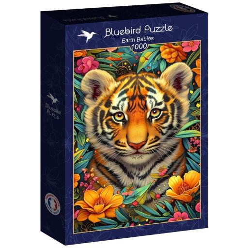 Puzzle 1000 Piezas Bluebird 90658 TIGRES , Colección Criaturas de la Tierra [1]